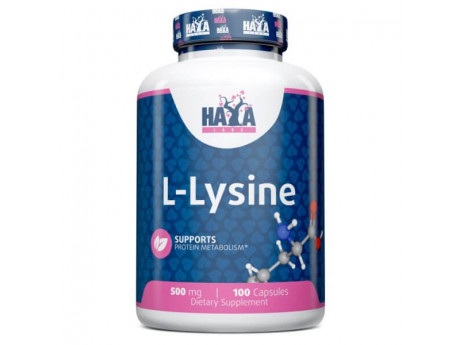 L-Lysine 500 мг Haya Labs (100 вег капсул)