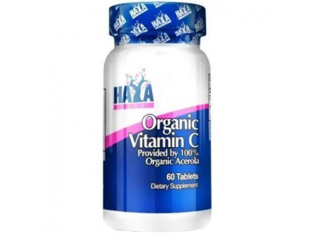Natural Vitamin C from Organic Acerola Haya Labs (60 таблеток)
