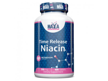 Time Release Niacin 250 мг Haya Labs (100 таблеток)