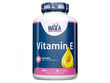 Vitamin E Mixed Tocopherols 400 IU Haya Labs (60 капсул)