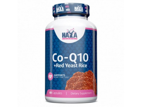 Co-Q10 60 мг & Red Yeast Rice 500 мг Haya Labs (60 капсул)