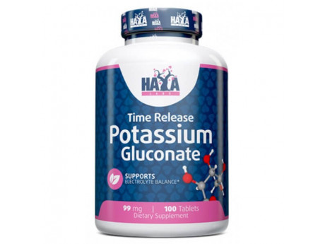Potassium Gluconate 99 мг Haya Labs (100 таблеток)