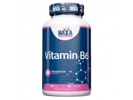 Vitamin B6 25 мг Haya Labs (90 таблеток)
