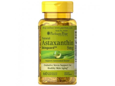 Astaxanthin 5 мг Puritan's Pride (60 капсул)