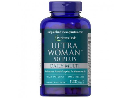 Ultra Woman 50 Plus Multi-Vitamin Puritan's Pride (120 таблеток)