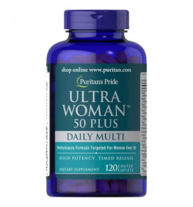 Ultra Woman 50 Plus Multi-Vitamin Puritan's Pride (120 таблеток)