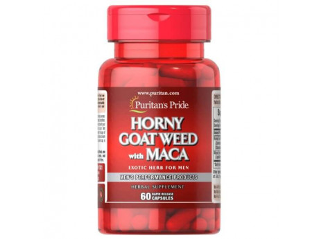 Horny Goat Weed with Maca Puritan's Pride (60 капсул)