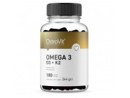 Omega 3 D3 + K2 OstroVit (180 капсул)