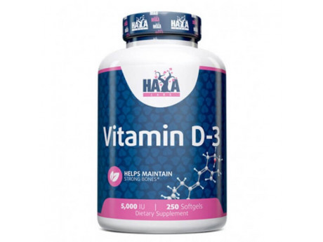 Vitamin D-3 5000 IU Haya Labs (250 таблеток)