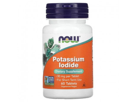 Potassium Iodide 30 мг NOW (60 таблеток)