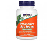Potassium Plus Iodine NOW (180 таблеток)