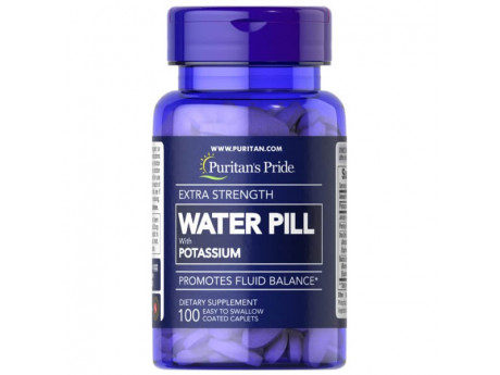 Water Pill with Potassium Puritan's Pride (100 таблеток)