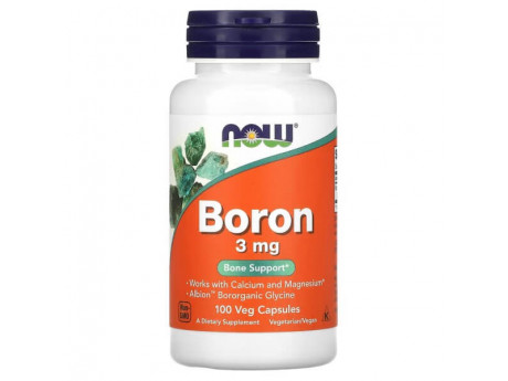 Boron 3 мг NOW (100 вег капсул)