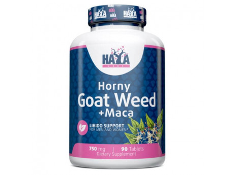 Horny Goat Weed Extract 750 мг + Maca Haya Labs (90 таблеток)