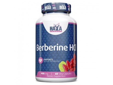 Berberine HCL 400 мг Haya Labs (60 вег капсул)