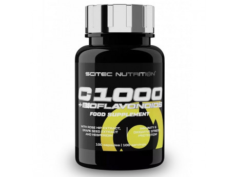 Vitamin C + BIOFLAVONOID Scitec Nutrition (100 капсул)