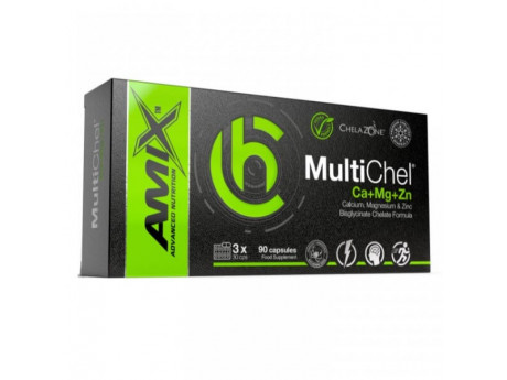 MultiChel Ca+Mg+Zn Bisglycinate Chelate Amix (90 вег капсул)