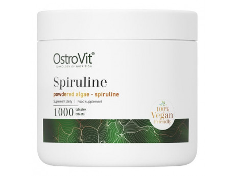 Spirulina 100% Vegan Friendly Ostrovit (1000 таблеток)