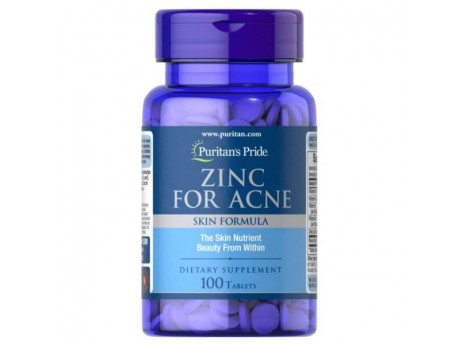 Zinc for Acne Puritan's Pride (100 таблеток)