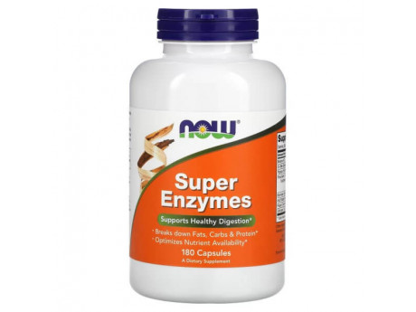 Super Enzymes NOW (180 капсул)