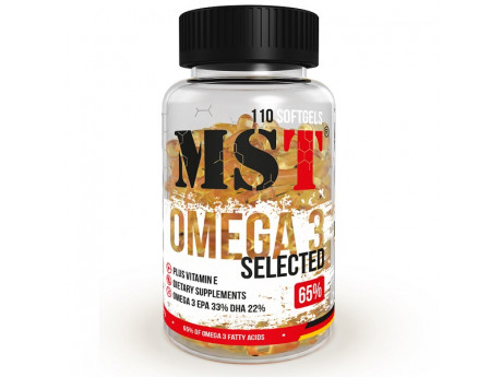 Omega 3 Selected 65% MST (110 капсул)