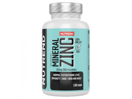 Mineral Zinc 100% Chelate Nutrend (100 капсул)