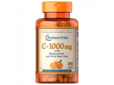 Vitamin C-1000 мг With Rose Hips Puritan's Pride (100 таблеток)