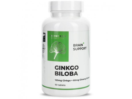 Ginkgo biloba 120 мг Ginseng Extracts 60 мг Progress Nutrition (90 таблеток)