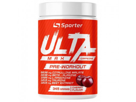 Ulta Max Pre-Workout + Caffeine Sporter (350 грамів)