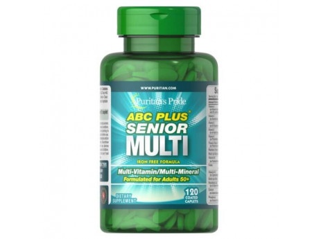 ABC Plus Senior Multivitamin Multi-Mineral Formula Puritan's Pride (120 капсул)