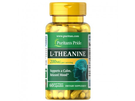 L-Theanine 200 мг Puritan's Pride (60 капсул)