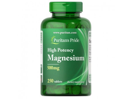 Magnesium 500 мг Puritan's Pride (250 таблеток)