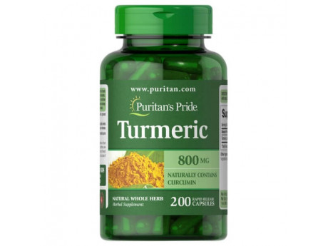 Turmeric 800 мг Puritan's Pride (200 капсул)