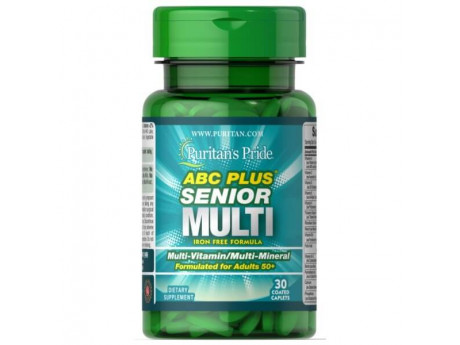 ABC Plus Senior Multivitamin Multi-Mineral Formula Puritan's Pride (30 капсул)