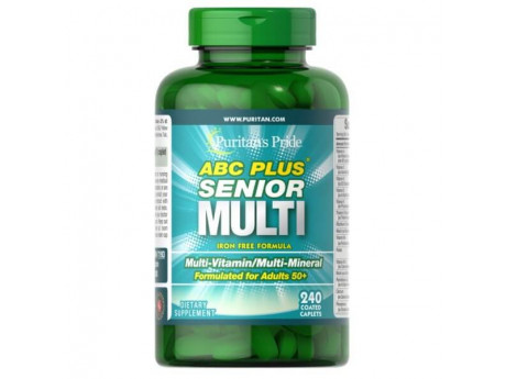 ABC Plus Senior Multivitamin Multi-Mineral Formula Puritan's Pride (240 капсул)