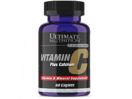 Vitamin C plus Calcium Ultimate nutrition (60 капсул)