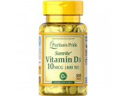 Vitamin D3 400 IU Puritan's Pride (100 таблеток)