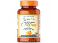 Vitamin C-500 мг with Rose Hips Timed Release Puritan's Pride (250 таблеток)