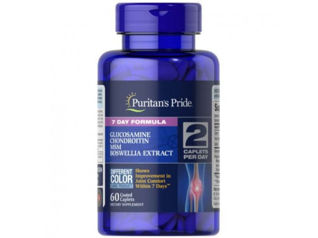 7 Day Formula Joint Soother Puritan's Pride (60 таблеток)