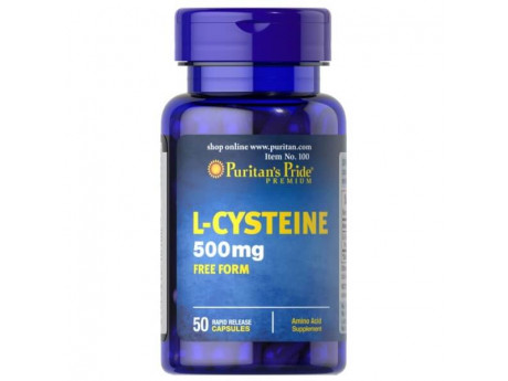L-Cysteine 500 мг Puritan's Pride (50 капсул)