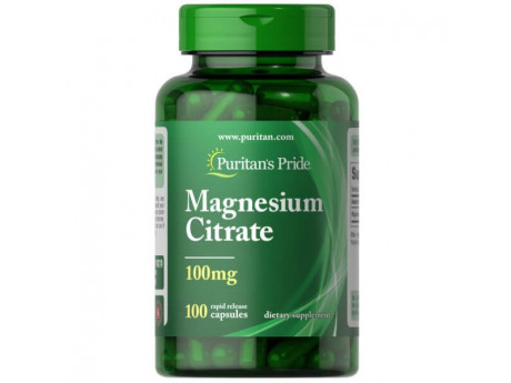 Magnesium Citrate 100 мг Puritan's Pride (100 капсул)