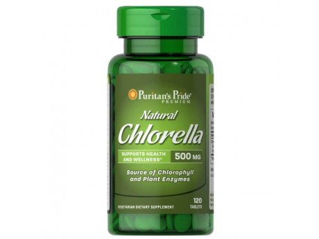 Natural Chlorella 500 мг Puritan's Pride (120 таблеток)
