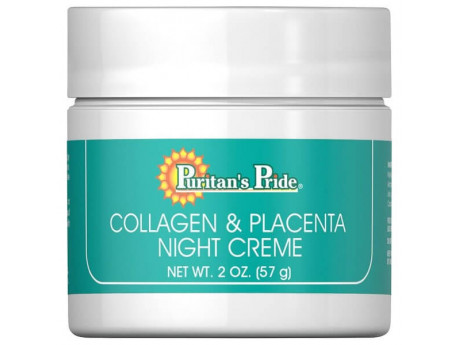 Natural Collagen and Placenta Night Creme Puritan's Pride (57 грамів)