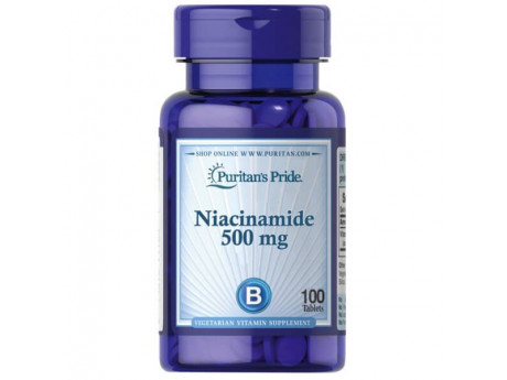 Niacinamide 500 мг Puritan's Pride (100 таблеток)