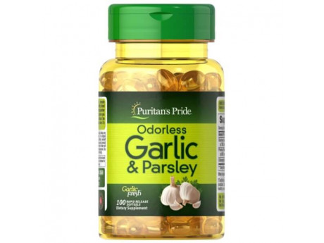 Odorless Garlic & Parsley Puritan's Pride (100 капсул)