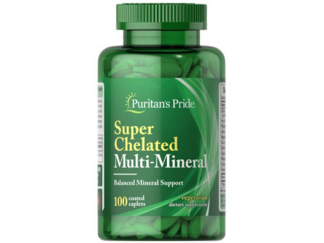Super Chelated Multi-Mineral Puritan's Pride (100 таблеток)