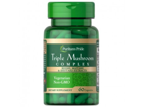 Triple Mushroom Complex Puritan's Pride (60 капсул)