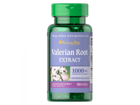 Valerian Root Extract 1000 мг Puritan's Pride (90 капсул)