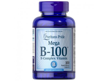Vitamin Mega B-100 Complex Puritan's Pride (100 таблеток)