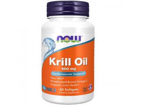 Krill Oil 500мг Now Foods (60 капсул)
